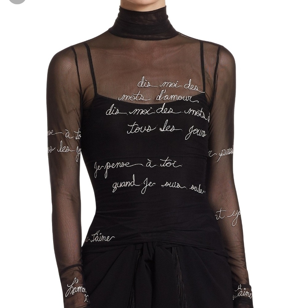 ISO cinq a Sept bisous mesh top